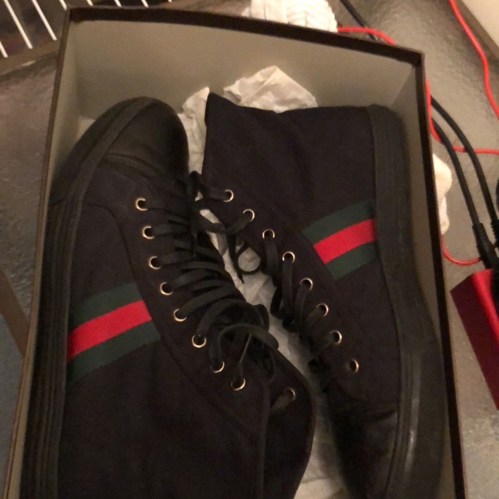 Gucci hightop shoes sz 10.5